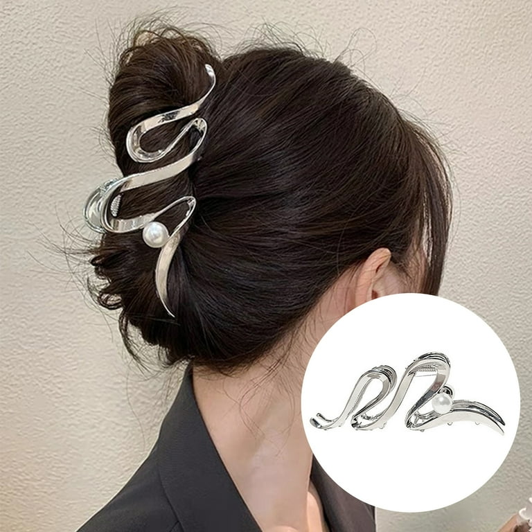 Faux Pearl Claw Clip