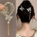 Gold Rhinestone Bun Clip