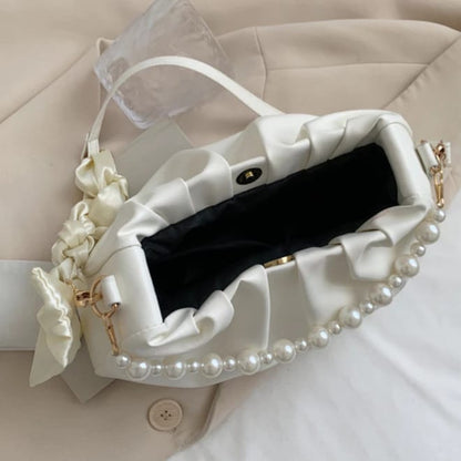 White Pearly Sling Bag