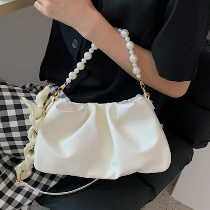 White Pearly Sling Bag