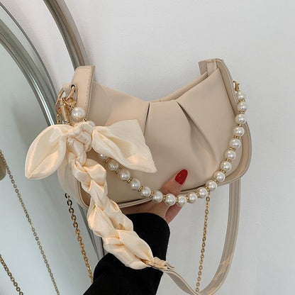 White Pearly Sling Bag