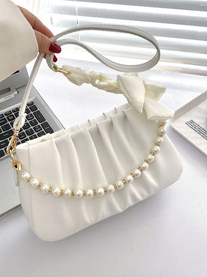White Pearly Sling Bag