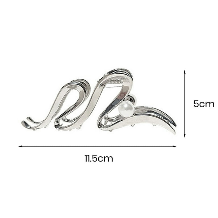 Faux Pearl Claw Clip