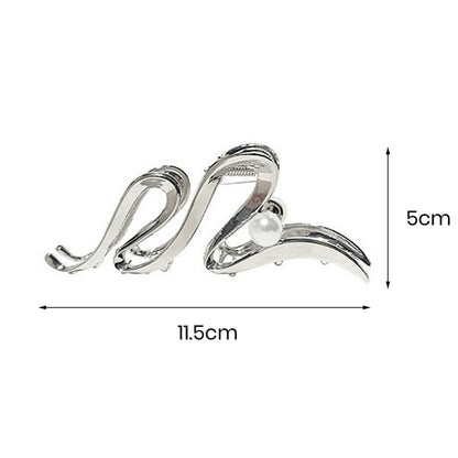 Faux Pearl Claw Clip