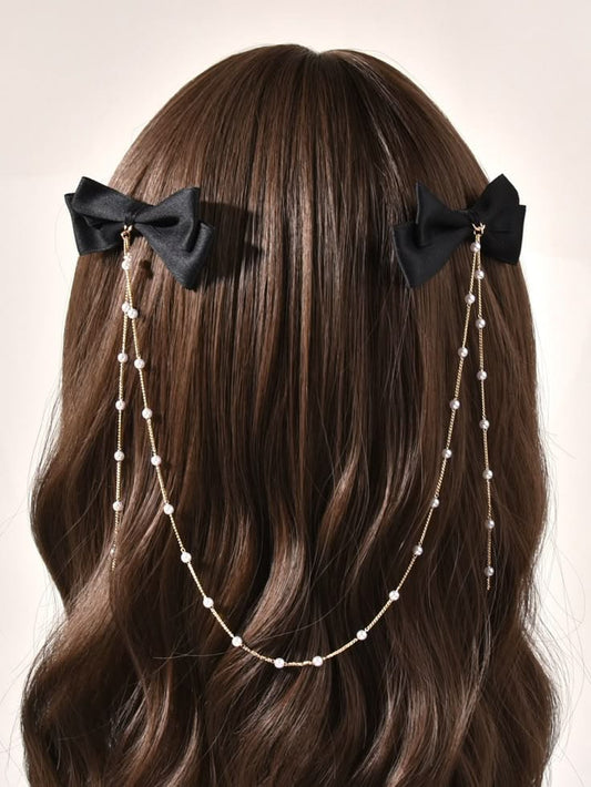 Bow-tie Double Hair Clip