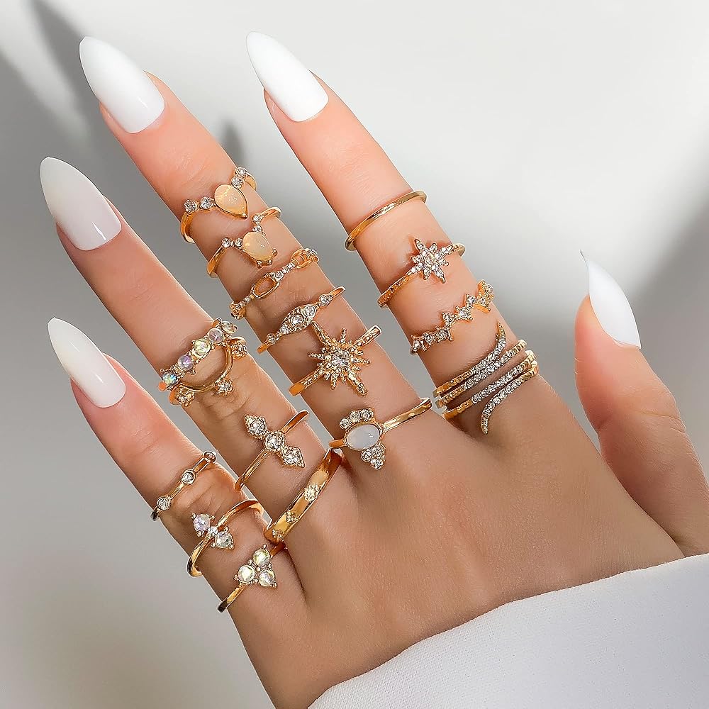 Stackable Boho Ring Set