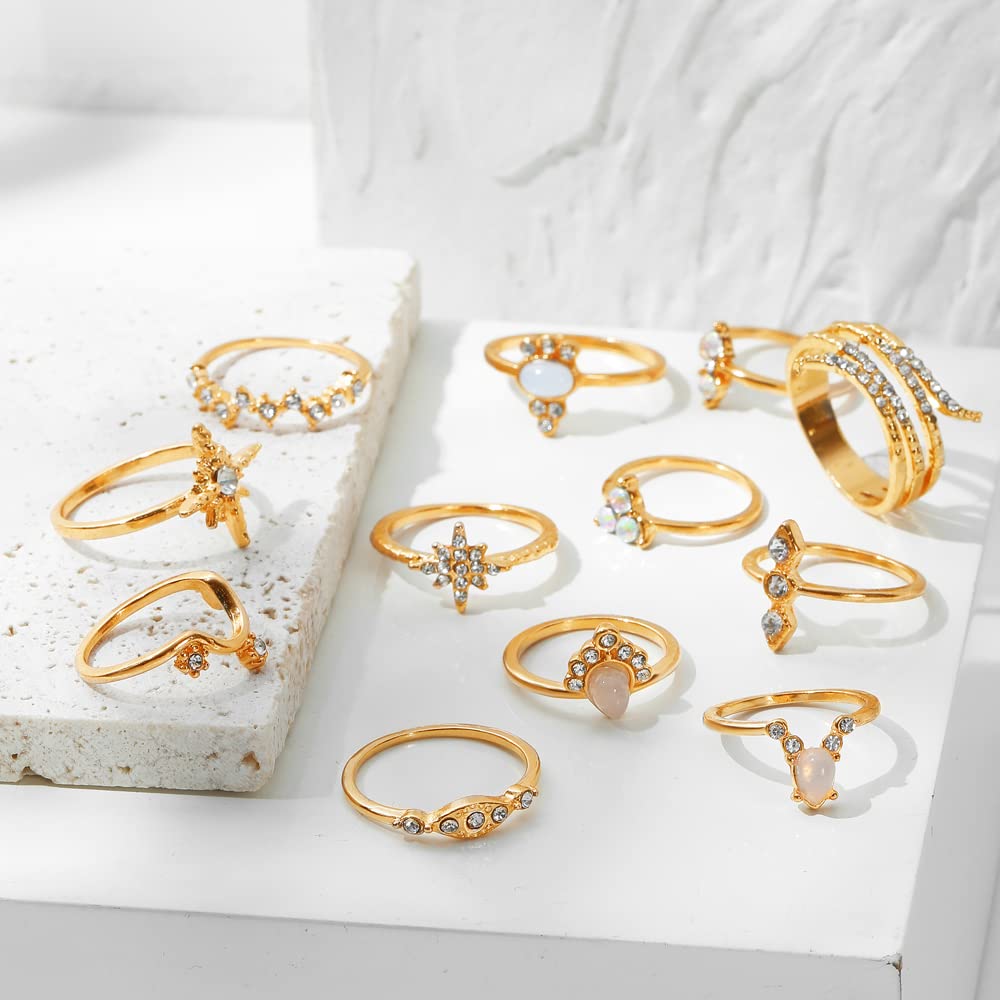 Stackable Boho Ring Set