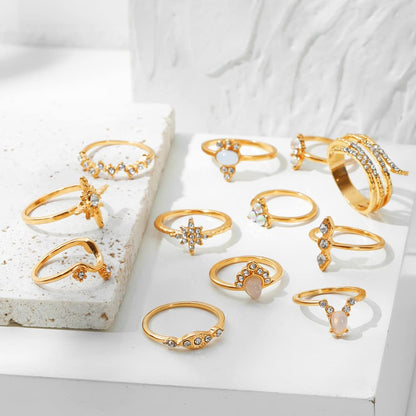 Stackable Boho Ring Set