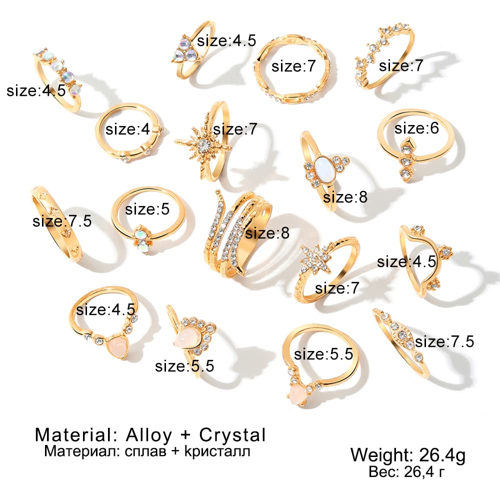 Stackable Boho Ring Set