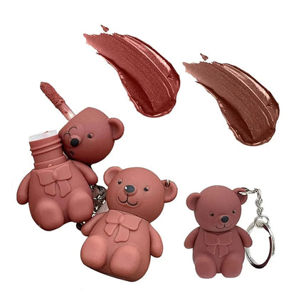 Teddy Bear Lipgloss Keychain