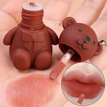 Teddy Bear Lipgloss Keychain