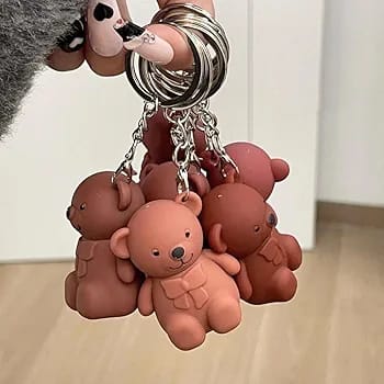 Teddy Bear Lipgloss Keychain