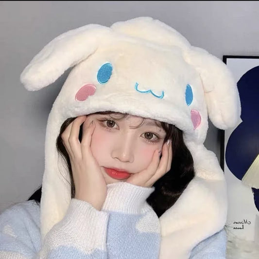 White Fluffy Kawaii Hat