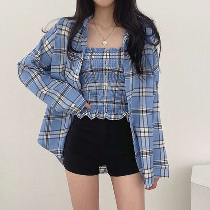 Vougue Ease Women Checked Shirt