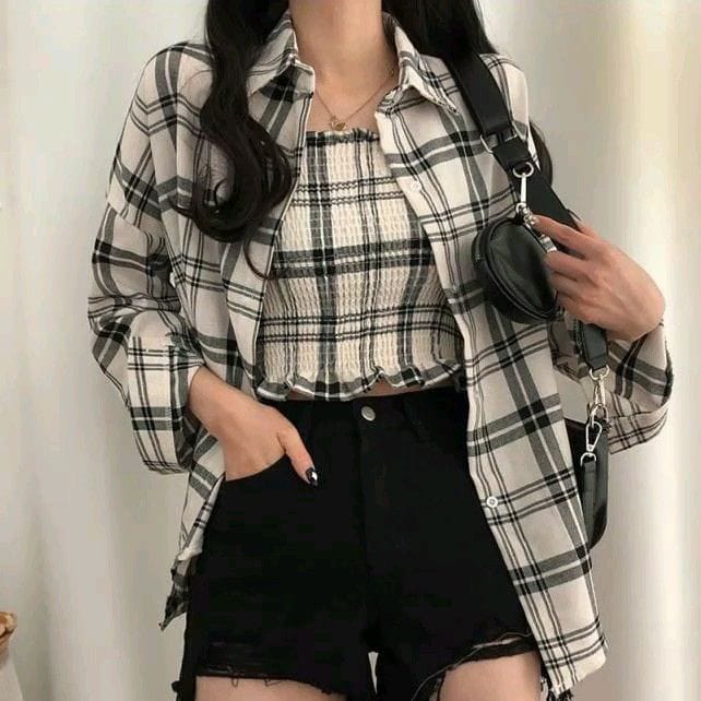 Vougue Ease Women Checked Shirt