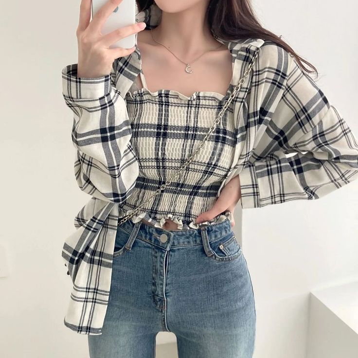 Vougue Ease Women Checked Shirt