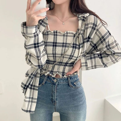 Vougue Ease Women Checked Shirt