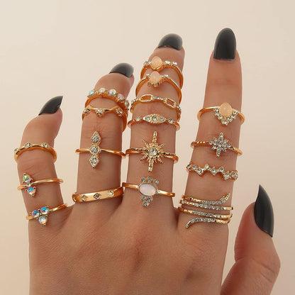 Stackable Boho Ring Set